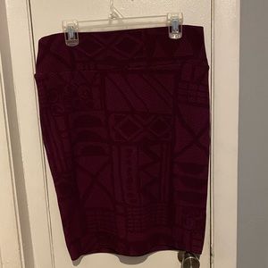 Purple skirt, comfortable